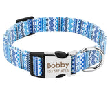 Custom Zig Zag Printed Dog Collar.