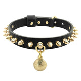 Studded Dog Leather Collar.