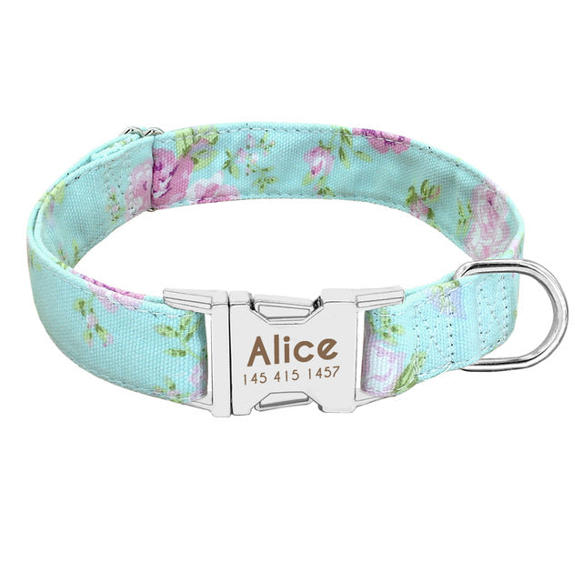 Printed Personalized Dog Leash Set.