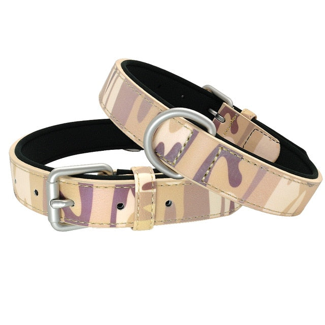 Adjustable Dog Leather Collar.